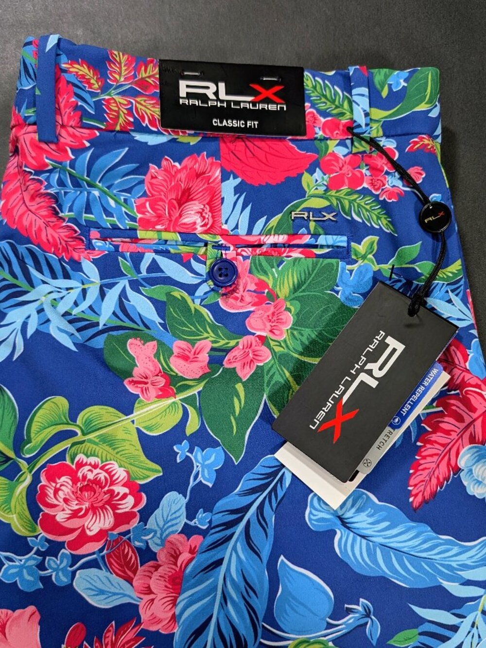 $115 RLX Ralph Lauren Floral Classic Fit Performance Golf Short Men Size 34